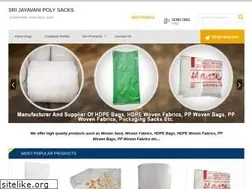 Sites similar to srijayavanipolysacks.com