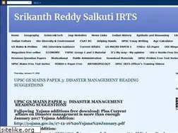 Sites similar to srikanthreddysalkuti.blogspot.com