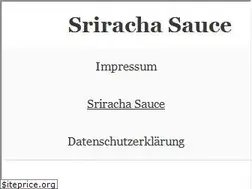 Sites similar to srirachasauce.de