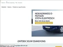 Sites similar to ssangyong.nl