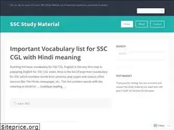 Sites similar to sscstudymaterial.wordpress.com