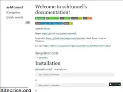Sites similar to sshtunnel.readthedocs.io
