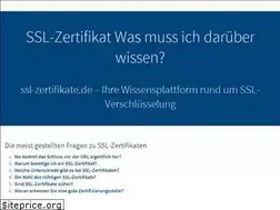Sites similar to ssl-zertifikate.de