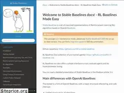 Sites similar to stable-baselines.readthedocs.io