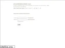 Sites similar to stackenblochen.de