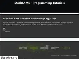 Sites similar to stackfame.com