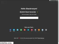 Sites similar to stackronym.welovedevs.com