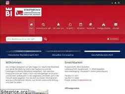 Sites similar to stadtarchiv-bielefeld.de