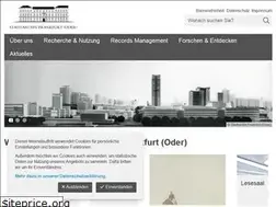 Sites similar to stadtarchiv-ffo.de