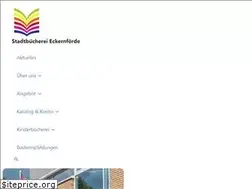 Sites similar to stadtbuecherei-eckernfoerde.de