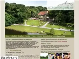 Sites similar to stadtwaldhaus.de