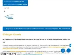 Sites similar to stadtwerke-huntetal.de