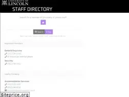 Sites similar to staff.lincoln.ac.uk