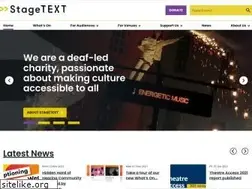 Sites similar to stagetext.org