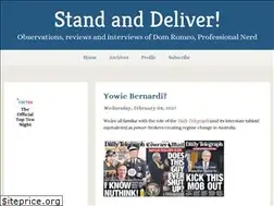Sites similar to standanddeliver.blogs.com
