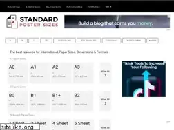 Sites similar to standardpostersizes.com