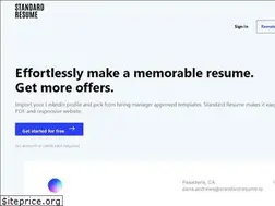 Sites similar to standardresume.co