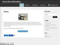Sites similar to startamicronation.info