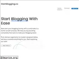 Sites similar to startblogging.co