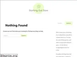 Sites similar to startingoutslow.com