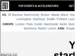 Sites similar to startupeventslist.com