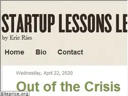 Sites similar to startuplessonslearned.com