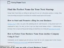 Sites similar to startupnamecheck.com