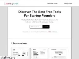 Sites similar to startups.fyi