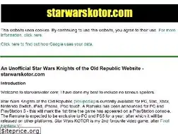 Sites similar to starwarskotor.com