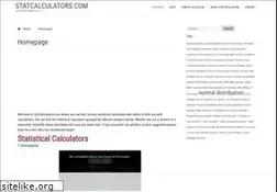 Sites similar to statcalculators.com