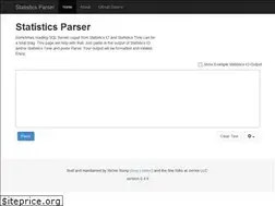 Sites similar to statisticsparser.com