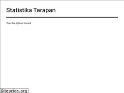 Sites similar to statistikaterapan.com