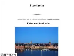 Sites similar to statistikomstockholm.se