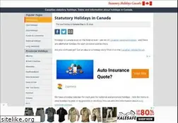 Sites similar to statutoryholidays.com