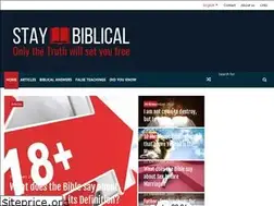 Sites similar to staybiblical.com