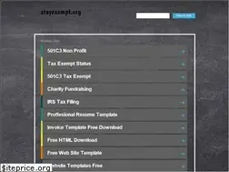 Sites similar to stayexempt.org