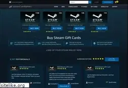 Sites similar to steamcarddelivery.com