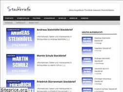 Sites similar to steckbriefe.net