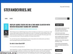Sites similar to stefandevries.me