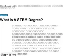 Sites similar to stemdegreelist.com