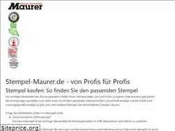 Sites similar to stempel-maurer.de