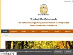 Sites similar to sterbehilfe-debatte.de