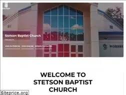 Sites similar to stetsonbaptistchurch.org