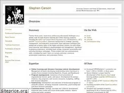 Sites similar to stevecarson.me