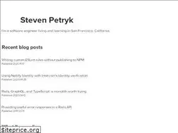 Sites similar to stevenpetryk.com