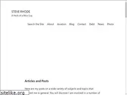 Sites similar to steverhode.com