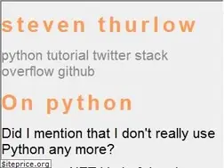 Sites similar to sthurlow.com
