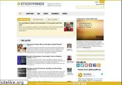Sites similar to stickyminds.com
