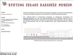 Sites similar to stiftung-eduard-bargheer-museum.de