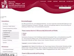 Sites similar to stiftung-frauenforschung.de
